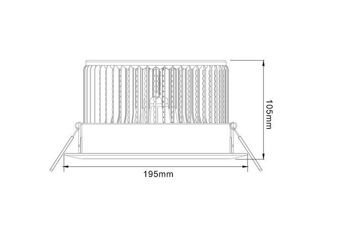 Встраиваемый светильник Listo DL-30W-D195