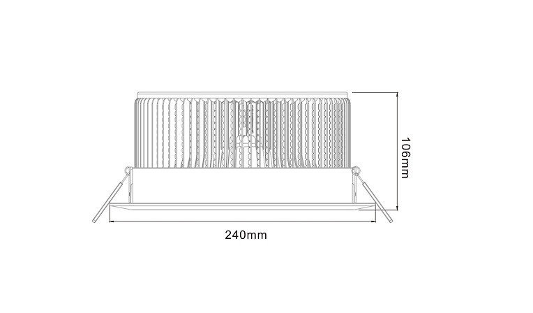 Встраиваемый светильник Listo DL-40W-D240