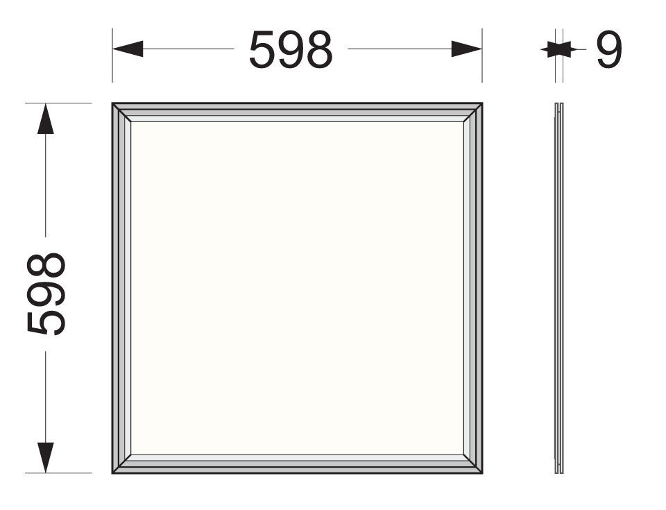 Светодиодная панель Listo PL-40W-595/595/9