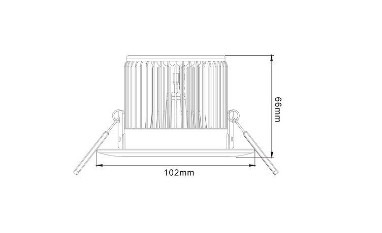 Встраиваемый светодиодный светильник Listo DL-10W-D102