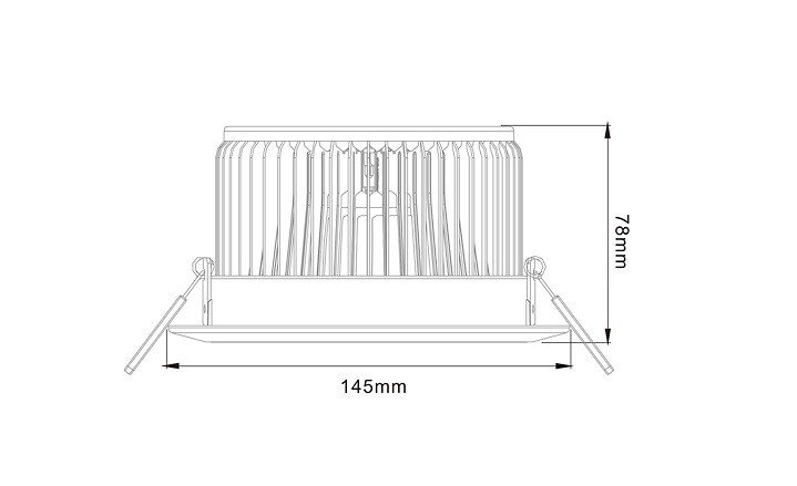 Встраиваемый светильник Listo DL-20W-D145